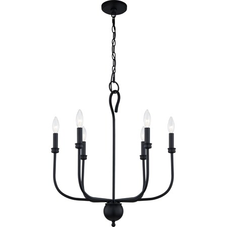 Quoizel Blanche Chandelier BLA5022MBK